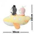 Travel Series Wedding Dress Penguin Airplane Plush Toy. 