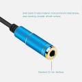 Headphone Splitter For Computer 3.5mm Female To 2 Dual 3.5mm Male Headphone Mic Audio Y Splitter Cable Smartphone Headset To PC Adapter. 
