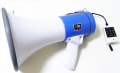 Power Megaphones ER-66 USB Series.ER-66 is a hand grip megaphone with detachable PTT microphone featuring 25 W power and 700 meters range with excellent intelligibility.Three models are available equipped with different functions including Siren (ER-66S),. 
