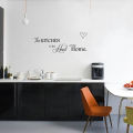 English Letters Kitchen Love Vinyl Wall Sticker on The Wall Decals Art Words Kitchen Background Decoration Stickers Home Decor. 