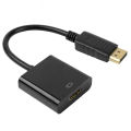 Mini Portable Plug And Play 0.25m DisplayPort To HDMI Adapter. 