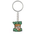 【Best value for money】 Cartoon 3D Minecraft Keychain Soft PVC My World Keyring Pendant Bag Accessories Kids Gift.