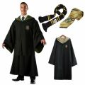 Adults&Kids Harry Potter Robe Cloak Cape Vest Tie Gryffindor Slytherin Hufflepuff Ravenclaw （Robe+Scarf +Tie）Set. 