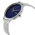 Skagen Blue Dial Silver Mesh Bracelet Watch For Women SKW2391. 