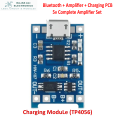 (Combo of 3 Products ) 5V Bluetooth + Pam8403  + TP4056 Micro & C Type Stereo Amplifier Kit Complete Set For Speaker Making and Reparing. 