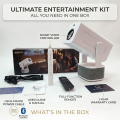 Magcubic C360 Pro Smart Projector | Touch & Pen Compatible | 4k Supported  | 350 ANSI Home Theater | Dual 5G WiFi Bluetooth Portable Projector With Auto Focus & Keystone | Voice Control Remote. 
