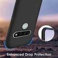 LG Stylo 6  Case FlexGuard Series Soft Flexible Slim Lightweight Fit TPU Phone Cover, Black. 