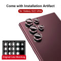 5PCS Camera Lens Protector Aluminum with Tempered Glass For Samsung Galaxy S22 Ultra 5G Scratch-Resistant Ultra-Thin. 