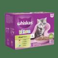 Whiskas Kitten 2-12 Months Mixed Menu in Jelly 12 pouch Pack - (12X85GM). 