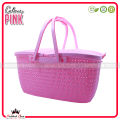 Premium Basket with Handle & Lid For Outdoor Carry - Top Quality Plastic Basket For Picnic & Travel - Carry Basket for Daily Use - Baby Clothes Basket Large Basket. 