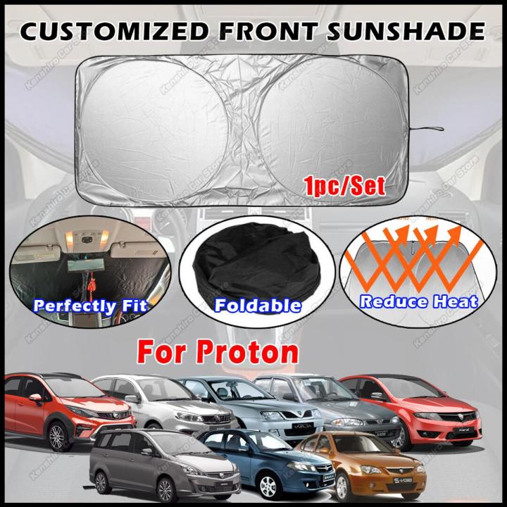 For Proton Iriz Gen 2 Wira Waja Saga Blm Preve Saga 2016-2020 OEM Custom-Fit Car Front Windshield Sunshade Customized Front Sun Shade Front Sunshade 1pc/set 前档专车专档 Pelindung Matahari Kereta Ultraviolet (UV) Protection/ Easy, Clean Install/ Easy Fit