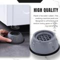 4 PCS Anti Vibration Feet Pads Rubber Mat SlipStop Silent Universal Washing Machine Refrigerator Furniture Fixed Raiser Dampers Stand Professional Process. 