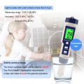 yieryi Salinity Meter 5 in 1 Salinity/TDS/EC/PH/Temp Tester with ATC Saltwater Tester for Seawater Aquariums Marine Monitoring and Koi Fish Pond. 