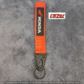 HONDA KEYCHAIN RIBBON KEY CHAIN FOR HONDA CARS - RED COLOUR. 