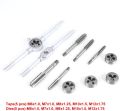 12 PCS Metric Tap Dies Set M6-M12 Screw Nut Thread Taps Dies With Wrench Handle Tool Kit Hand Screw Taps Hand Tools. 