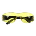 Yellow Clear Lens Indoor Outdoor Sports Safety Glasses Protective Eyewear. 