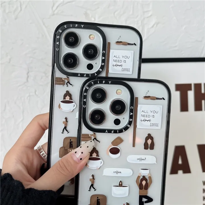 %5BAll%20you%20need%20is%20coffee%5DCASETIFY%20Acrylic%20Phone%20Case%20compatible%20For%20iPhone%2015%20Pro%20MAX%2011%2012%2013%2014%20Pro%20MAX%20Coffee%20girl%20TPU%20border%20transparent%20shockproof%20phone%20protect%20cover%20-%20Image%203