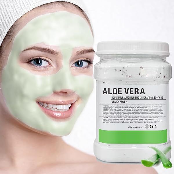 Dr.Marnie Aloe Vera Peel-Off Jelly Mask Facial Powder Natural Moisturizing & Hydrating Soothing Mask 650g