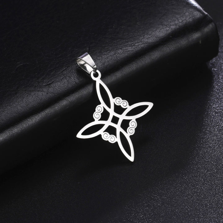 Witch Knot Pendant Stainless Steel Celtic Knots Charms For Necklace ...