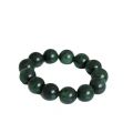 chengli Yaowang stone natural active magnetic single circle bracelet serpentine Tibetan jade olive green meteorite graphite green jade bracelet. 