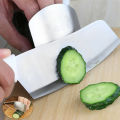 Gadgets Safety Chop Slice Shield Kitchen Stainless Steel Cut Vegetable Hand Protector Finger Guard. 
