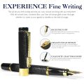 Classic Dragon Crystal Diamond Pen Elegant Design Writing Smooth Fountain Pen Black Classic Pen Office. 