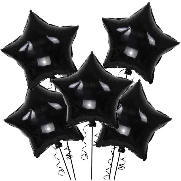 5 Pc Metallic Stars For Birthday Decorations Party & Birthday Items Birthday Celebration Birthday Decor - Metallic Foil Stars shining stars
