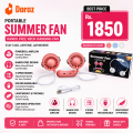 Portable Neck Fan Rechargeable USB Mini Hanging Fan | Dual Head Wearable Cooling Fan | 3 Speed Hands Free Summer Fan for Travel Office Gym Outdoor. 