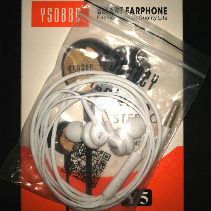 Y5 Original Handsfree|Best Quality Handsfree|Deep Bass/Sound Earphone|YSDBBC original Y5|Stereo Earphone surround sound