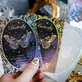 Panda Online Multi-material Laser Star Moon Material Paper Glass Star Moon Series Diary Diy Decorative Sulphate Paper. 