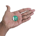 Pakistan & Palestine Flag Badge Collection With Attachable Pin For Office Dress & Kameez Shalwar Happy 14th August Independence Day Celebration Function & Party Wear Pak Parcham Badges 14 Aug Jashan E Azadi Mubarak Festive Event. 