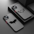 Superheros Batman LOGO Clear Matte Phone Case For iPhone 15 11 14 13 12 Pro Max Mini X XR Xs 8 7 Plus 6 6S Cover Funda. 