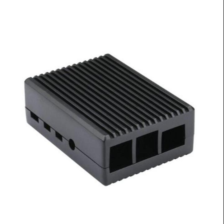 Enclosure Heat Sink Raspberry Pi 4 Model B Heavy Duty Passive Cooling Metal Case Housing with Heatsink Pillar for Raspberry Pi 4B without Screw and Thermal Pads