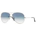 Ray-Ban Aviator Metal Silver Frame Blue Gradient Lenses-RB3025-003/3F-55. 