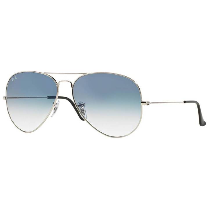 Ray-Ban Aviator Metal Silver Frame Blue Gradient Lenses-RB3025-003/3F-55