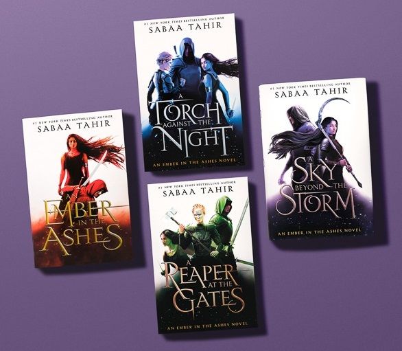 An Ember in the Ashes Series Collection by Sabaa Tahir l An Ember in the Ashes l A Torch Against the Night l A Reaper at the Gates l A Sky Beyond the Storm l Adventure novels l Empire's Mask l Epic fantasy l Bestselling series l Bookpoint.store