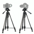 5 Feet Black Professional Tripod Stand Aluminum Alloy Foldable Portable Photography Tripod for Mobile Phone and Camera. 