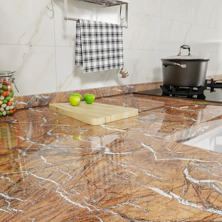 Kitchen%20Shelf%20Waterproof%20Sticker%20PVC%20Sheet%20Oil%20Proof%20Brown%20-%20Image%202