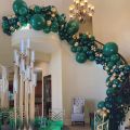 20pcs 9inch British racing Dark Green Balloon without shinny for Adult Birthday Bridal Shower Wedding Jungle Theme Party Decoration birthday green Garland  theme balloons Baby Shower,Christmas. 