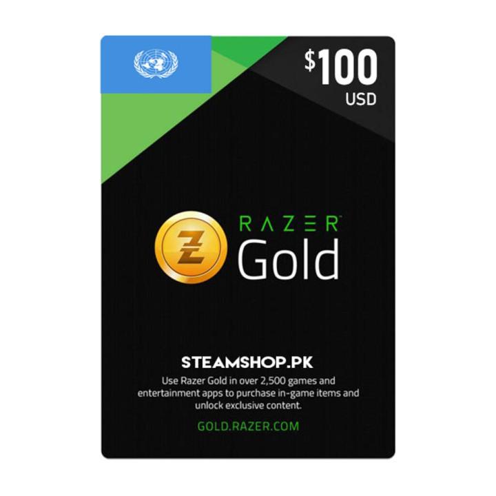 USD 100 Razer Gold Gift Card GLOBAL