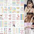 77 Kinds Of Cute Tattoo Stickers Bear Star Smiley Face English Temporary Tattoos Suitable For Summer Tattoos. 