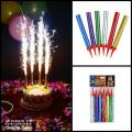 Pack Of 6 Sparkling Candles For Birthday Cake . Party Fountain Celebrating Surprise Gift Decoration. 