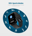 RONIN R-03 BT Calling Smart Watch With 1.9" Screen - Heart Rate 24 hours Sleep Monitor Fitness Watch For Men & Women With Extra Strap - IPX68 Waterproof Smartwatch. 