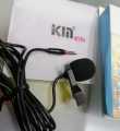 KIN Wired Microphone MICK Phone Camera Interview Live Broadcast Collar Clip. 