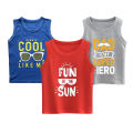 Pack of 2 Printed Sleeveless T-shirts for Kids. 