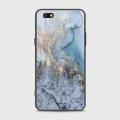 Oppo A77 Cover - SkinLee HQ Infinity Glass Case (Soft) - Golden Blue Marble - SKINLEE-122-1-859-113. 