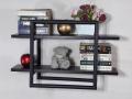 PVC BOX  WALL HANGING SHELF BLACK WITH BLACK. 