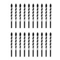 Multipurpose Drill Bits, 20-Piece 6mm Multi-material Drill Bit Set for Drilling in Tile, Glass, Concrete, Brick, Wood. 