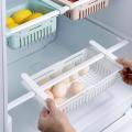 4pcs Bathroom Shelves Fridge Storage Rack With Layer Refrigerator Plastic Storage Holder Kitchen Pull-Out Drawer. 