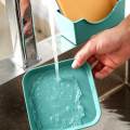 10 Pcs Plastic Plates With Stand, Multi-function Dish,Square Lightweight Wheat Straw Plates, Deep Dinner Dishes, Camping Dinnerware for Serving pasta fruit. 